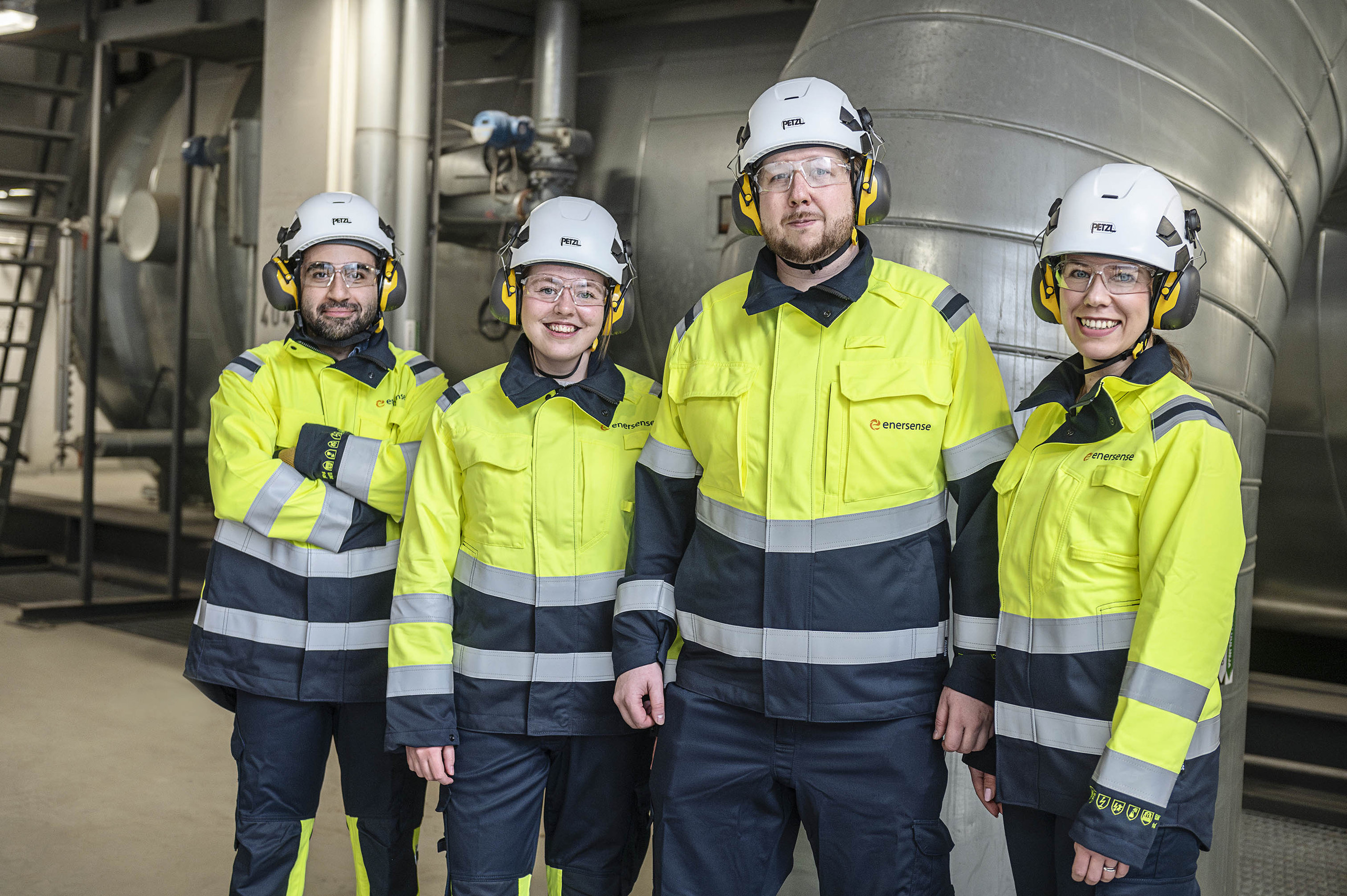 Enersensen työntekijöitä Vuosaaressa
